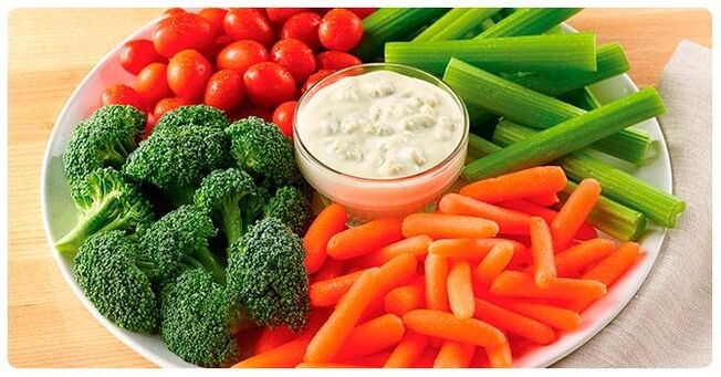 A hatszirmú diéta zöldségnapján nyers és főtt zöldségeket egyaránt fogyasztanak. 
